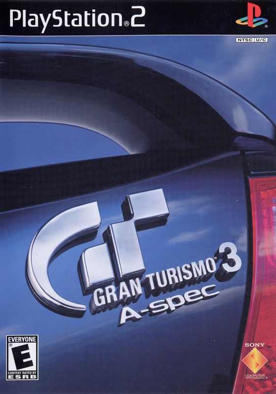 Gran Turismo 3: A-spec box art for Playstation 2